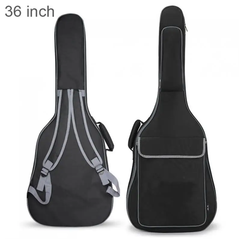 

36 Inch Oxford Fabric Guitar Case Gig Bag Double Straps Padded 10mm Cotton Soft Waterproof Backpack