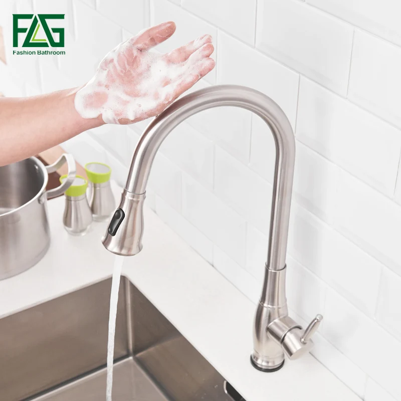 

FLG Touch Inductive Sensor Faucet Smart Touch Kitchen Faucets Stainless Steel Dual Outlet Water Modes Sink Mixer Tap