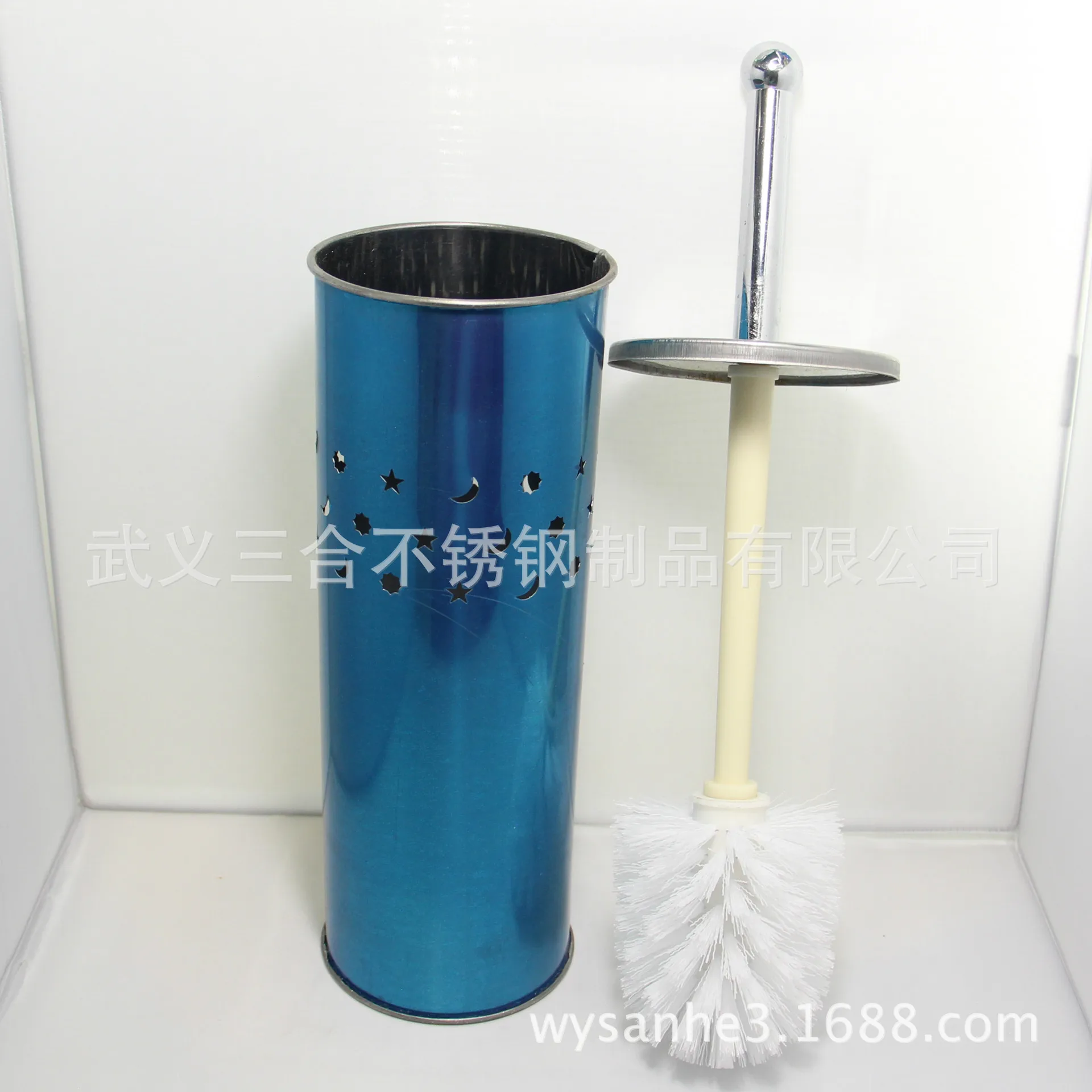 New Style Shelves Stainless Steel Toilet Brush Long Handle Soft Bristle Health Toilet Brush Set Home Cleaning Supplies