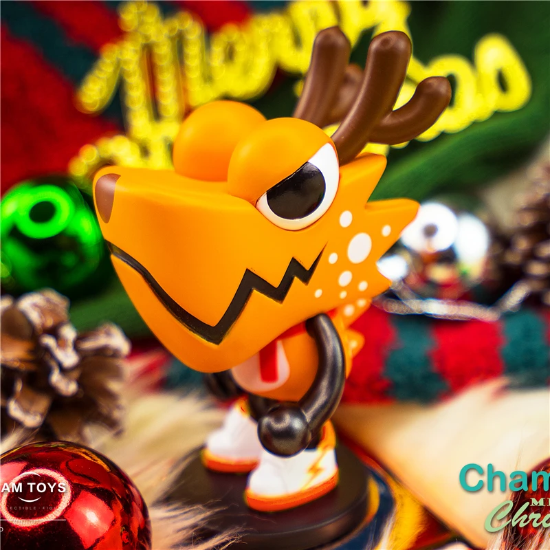Lam Toys Хамелеон Рождество глухая коробка фотохромные УФ Солнечный свет цвет игрушка кукла спрятать украшения - Цвет: Yellow Chameleon
