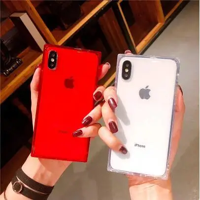 Новое поступление квадратный чехол для телефона X 6 6S 7 8 XS Max XR Plus 7Plus 8Plus s