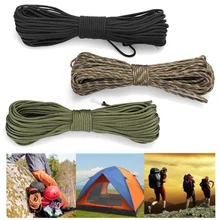 Парашют, семижильный высокопрочный канат, шнур для кемпинга, полиэстер, парашютный шнур, светоотражающий шнур, 31 м, 31 м, нейлоновая веревка, 1 комплект
