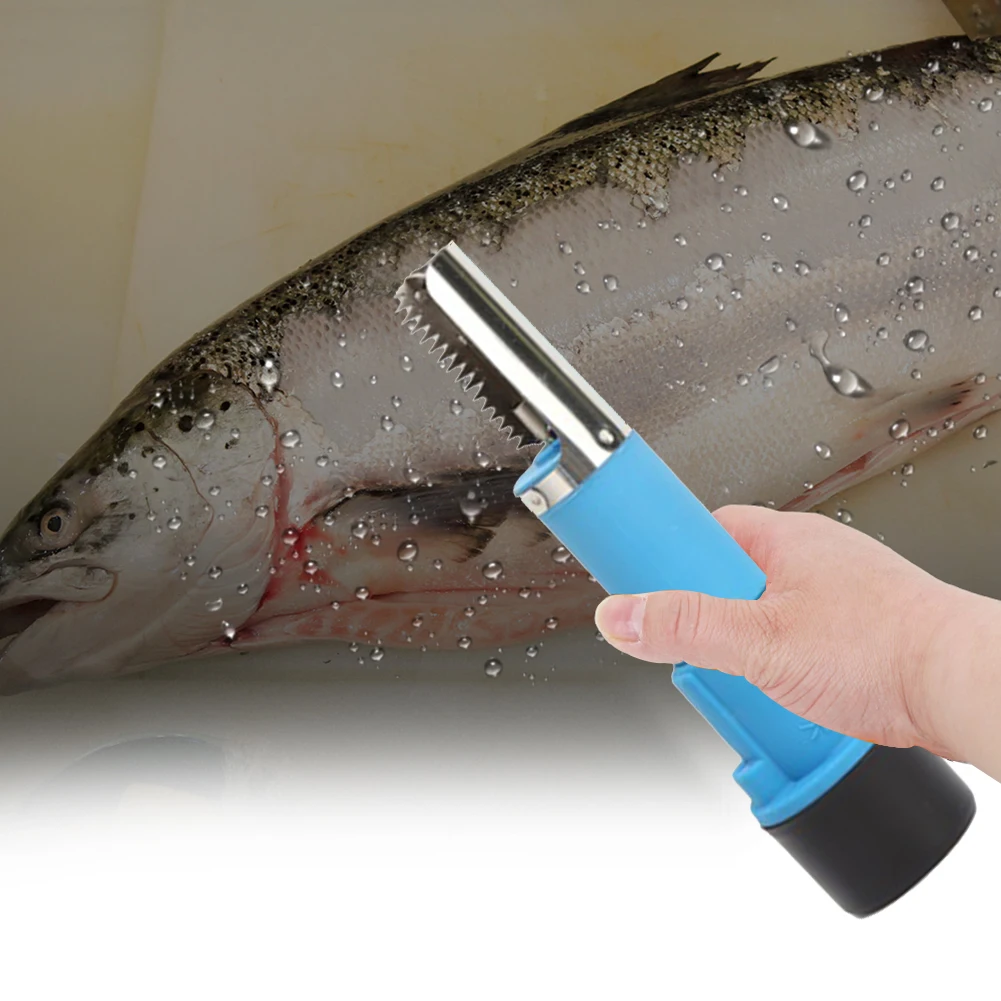 Ручной Электрический перезаряжаемый Водонепроницаемый Регулируемый мощный нож для чистки рыбы прочные чистящие щипцы для морепродуктов вращающийся