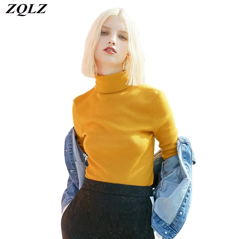 

ZQLZ Autumn Winter Women Sweaters 2020 New Korean Slim Women Pullover Knitted Sweater Jumper Soft Warm Casual Femme Black Tops