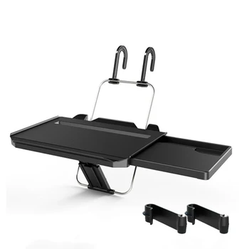 

Car Computer Rack Multi-functional Foldable with Drawer Cup Holder Rear Seat Laptop Desk Tray Food Drink Table Holder Stand
