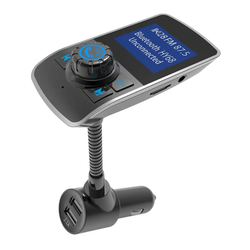 

Car mp3 color large screen 1.44 inch U disk music player Bluetooth receiver fm transmitter fast charge car charger