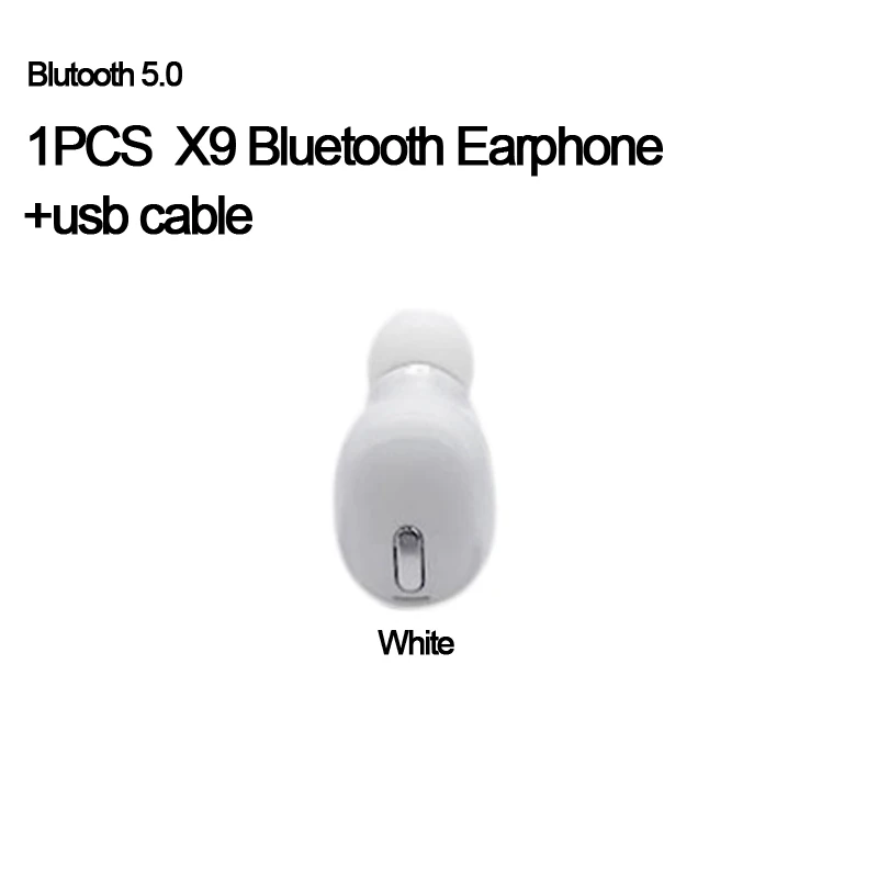 OTTWN F9 обновление беспроводные наушники bluetooth 5.0TWS аудио мини смарт-гарнитура для Android телефон наушники Поддержка iOS/HD вызова - Цвет: 1pc X9earphone White