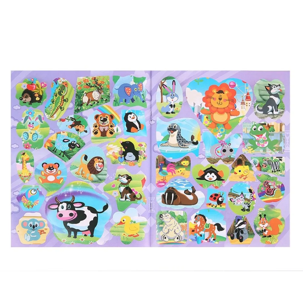 

Animals Baby Drawing Book Kids DIY Crafts Toy Baby Educational Painting Coloring Drawing Toys With Stickers