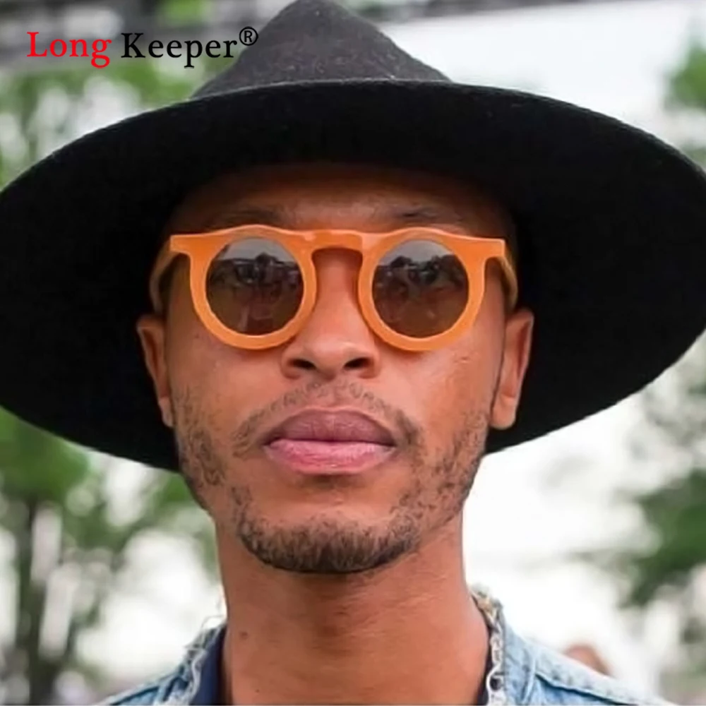 

Солнцезащитные очки Longkeeper, женские круглые очки, мужские солнцезащитные очки, ретро очки карамельных цветов, уличные очки с защитой от ультрафиолета UV400