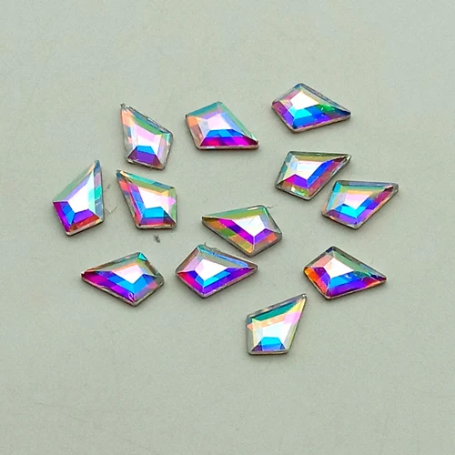 4X6 arrow AB 100 шт Strass 3D дизайн ногтей украшения из страз для ногтей аксессуары Блестящий Кристалл Дизайн камни разные формы драгоценные камни - Цвет: 4X6 arrow AB