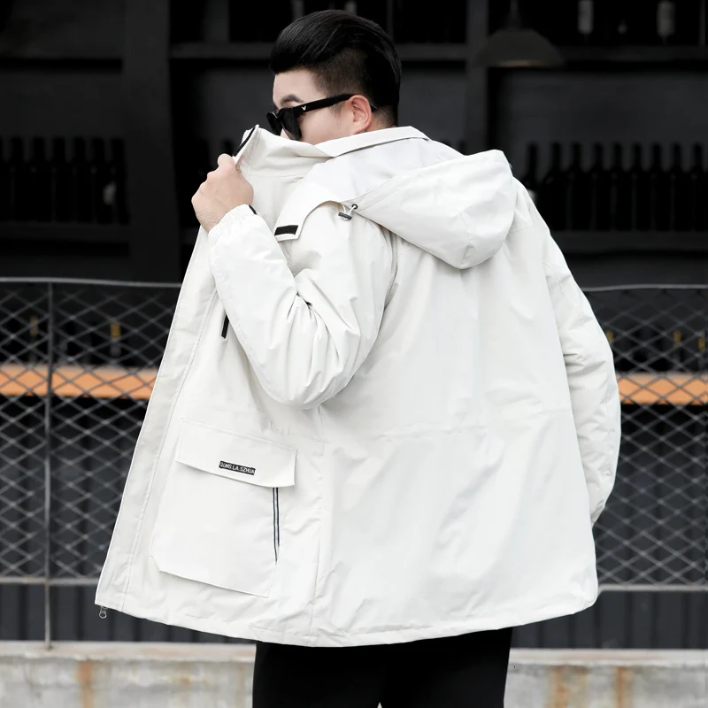 Большой плюс размер 10XL 9XL 8XL водонепроницаемая зимняя куртка мужская теплая 2 в 1 парка ветрозащитная съемная с капюшоном утепленная зимняя Coa