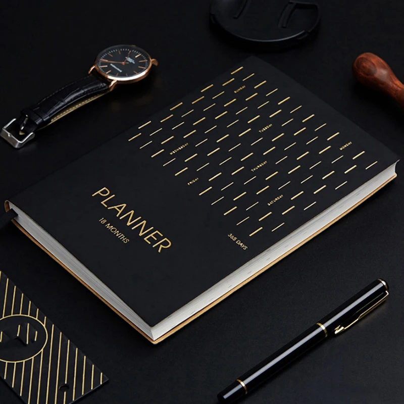 

Planner Organizer Diary A5 18 Months Schedule Notebook and Journal 365 Days Weekly Personal Travel Notebooks