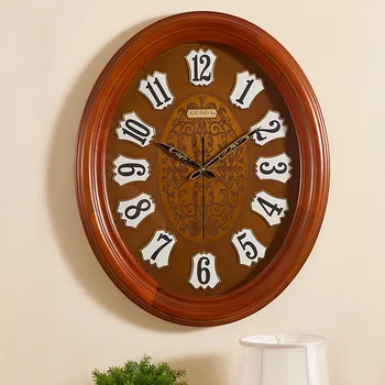 

Nordic Large Wall Clock Creative Silent Wooden Wall Clocks Digital Fashion Vogue Living Room Zegar Simple Wall Design AC50ZB