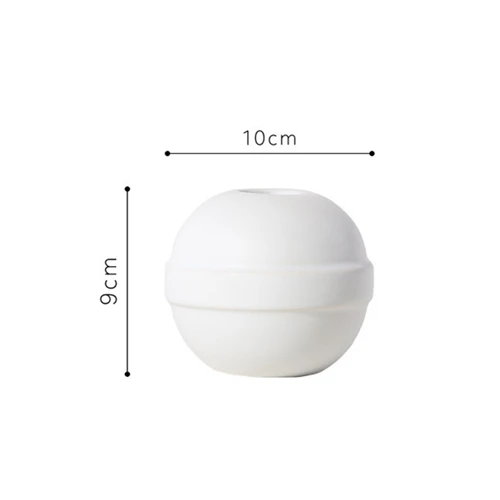 White Ball VILEAD 5 стиль керамическая ваза декорация битва Матированный с декорированием узором "Мороз" модель комнаты сушеные цветы скандинавские украшения аксессуары Hogar орнамент - Цвет: White Ball