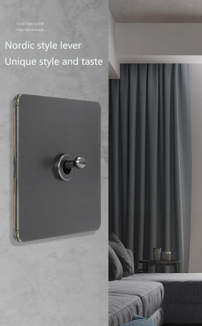 Retro, Painel De Aço Inoxidável Cinza, Botão