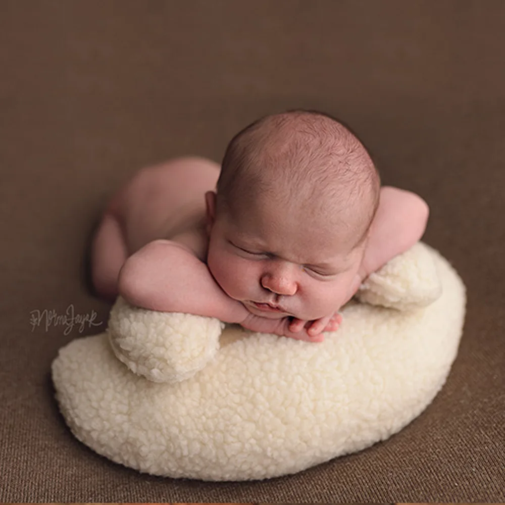 

New Style Children Photographic Prop Newborns Photo Shoot Auxiliary Modeling yue ya zhen Plush Mini Pillow Pad