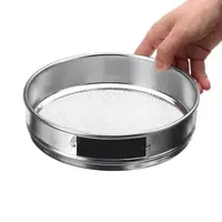 Tamis rond standard en acier inoxydable 500, tamis à ouverture de laboratoire, filtre à poudre de farine de cuisine, tamis à sol, tamis, shakers, 2-304 m 4