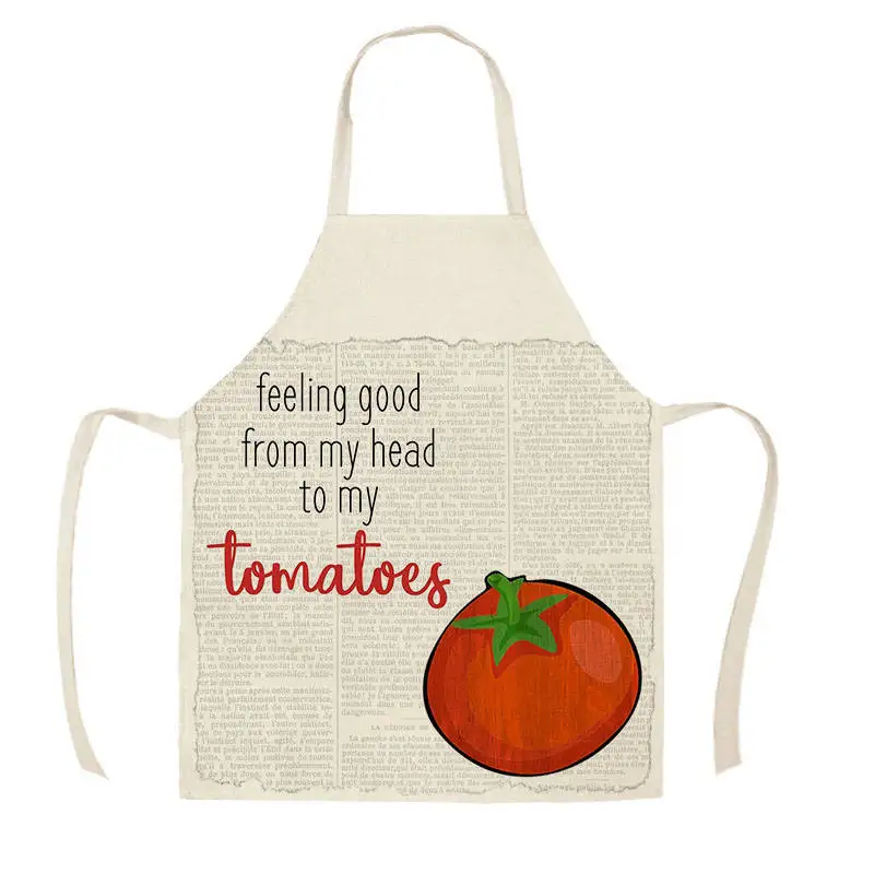 Lemons Fruit Pattern Water Color Art Kitchen Aprons for Woman Man Home Cooking Baking Shop Cleaning Cotton Linen Apron WQi875