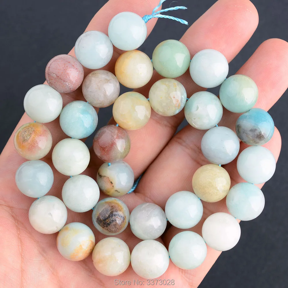 2PCS Amazonite Beads Loose Beads Fashion Gemstone For 6-12mm