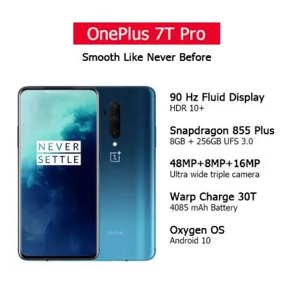 Global ROM OnePlus 7T Pro 8GB 256GB Snapdragon 855 Plus SmartPhone