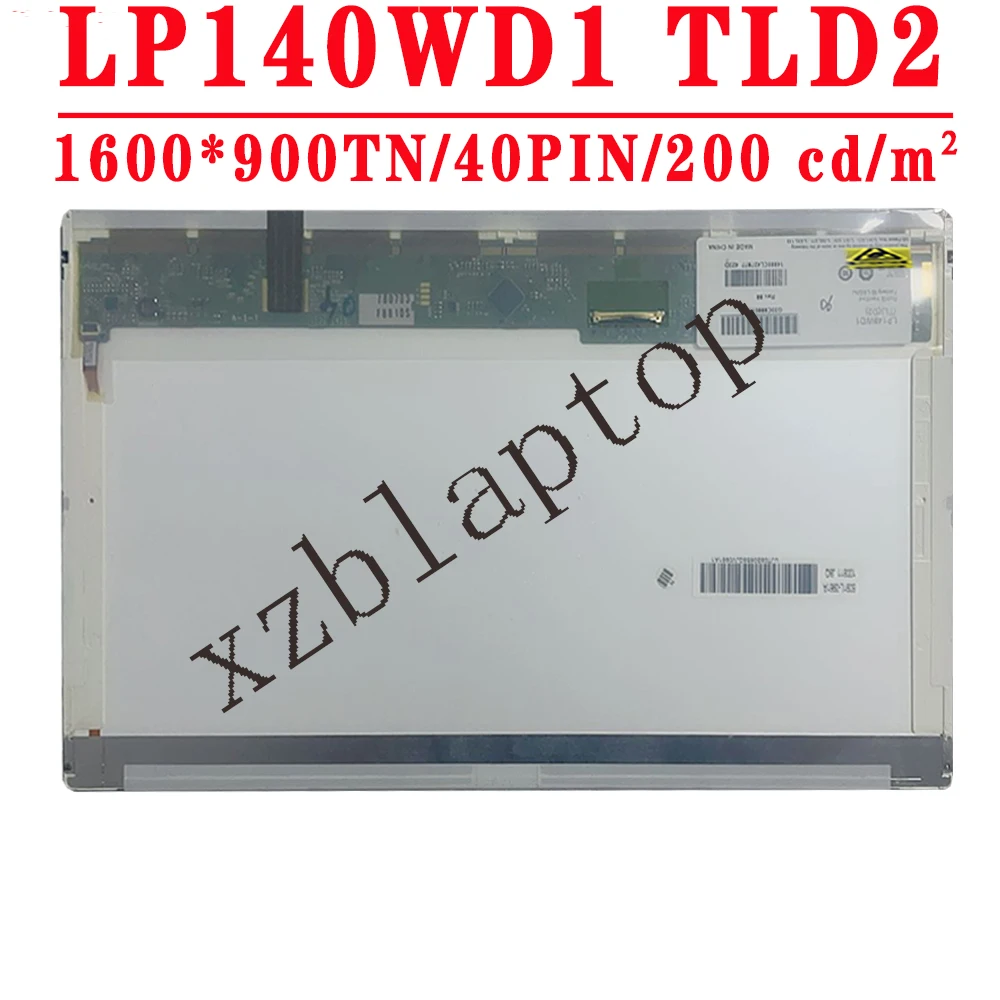 LP140WD1 TLD2 LP140WD1-TLD2 14 0 дюймов 1600x900 TN LVDS 40 контактов 60% NTSC 60 Гц 200 кд/м² коэффициент