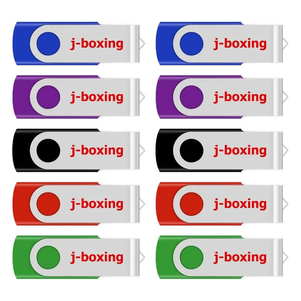 USB флеш накопитель J boxing металлический Вертлюг 10 шт./упак. 1 ГБ 2 4 8 16 32 ГБ|USB
