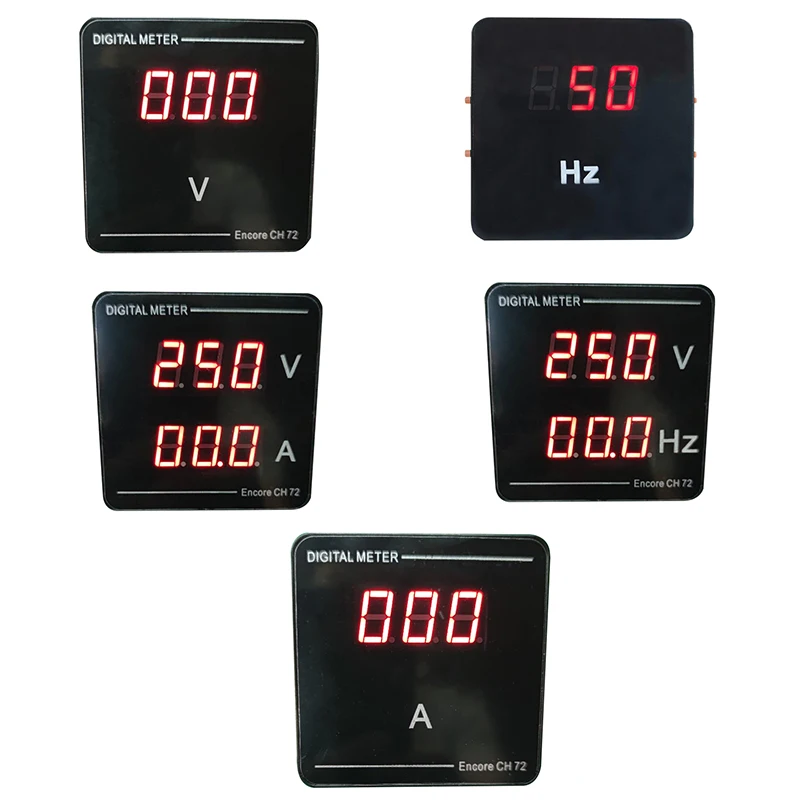 3 digits Display Single Phase Voltage Current Frequency Meter Panel Amp