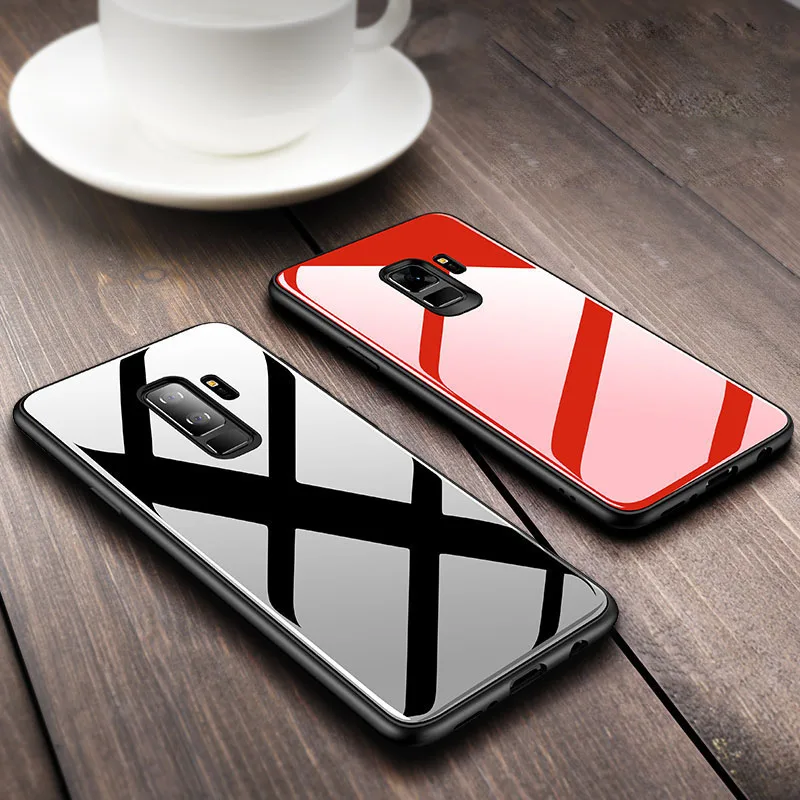 Luxury Original Tempered Glass phone Case For Samsung Galaxy Note 10 Pro Silicone Edge Plus hard Back Cover Shell | Мобильные