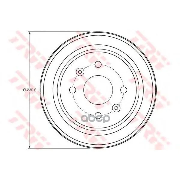 Барабан Тормозной Chevrolet Aveo 06-/Spark 10- Trw/Lucas Db4442 TRW/Lucas арт. DB4442
