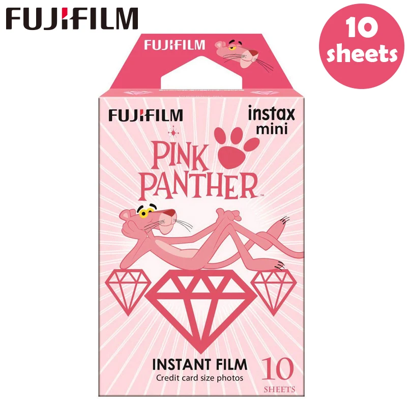 Fujifilm 10 листов Микки Алиса Винни Мультфильм мгновенная фотобумага пленка для Fuji Instax Mini 8 9 70 7s 50s 50i 90 25 Share SP-1 - Цвет: Pink Panther