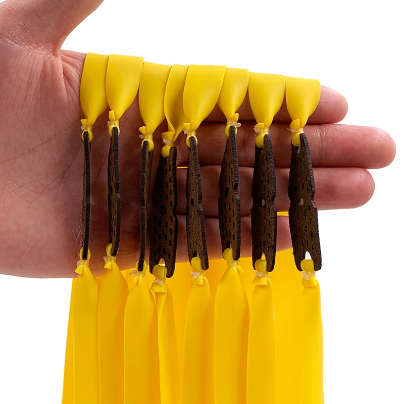 8 Elastici Piatti Per Fionda Da Caccia - Lattice Naturale 25cm, Alte Prestazioni Per Tiro E Allenamento - Foto 3