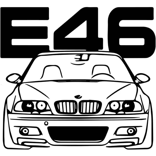 RuleMylife – autocollants dessin animé E46 Drift Art pour voiture BMW,  étiquette, accessoires de voiture mignons, décoration Pegatinas Para Coche  - AliExpress