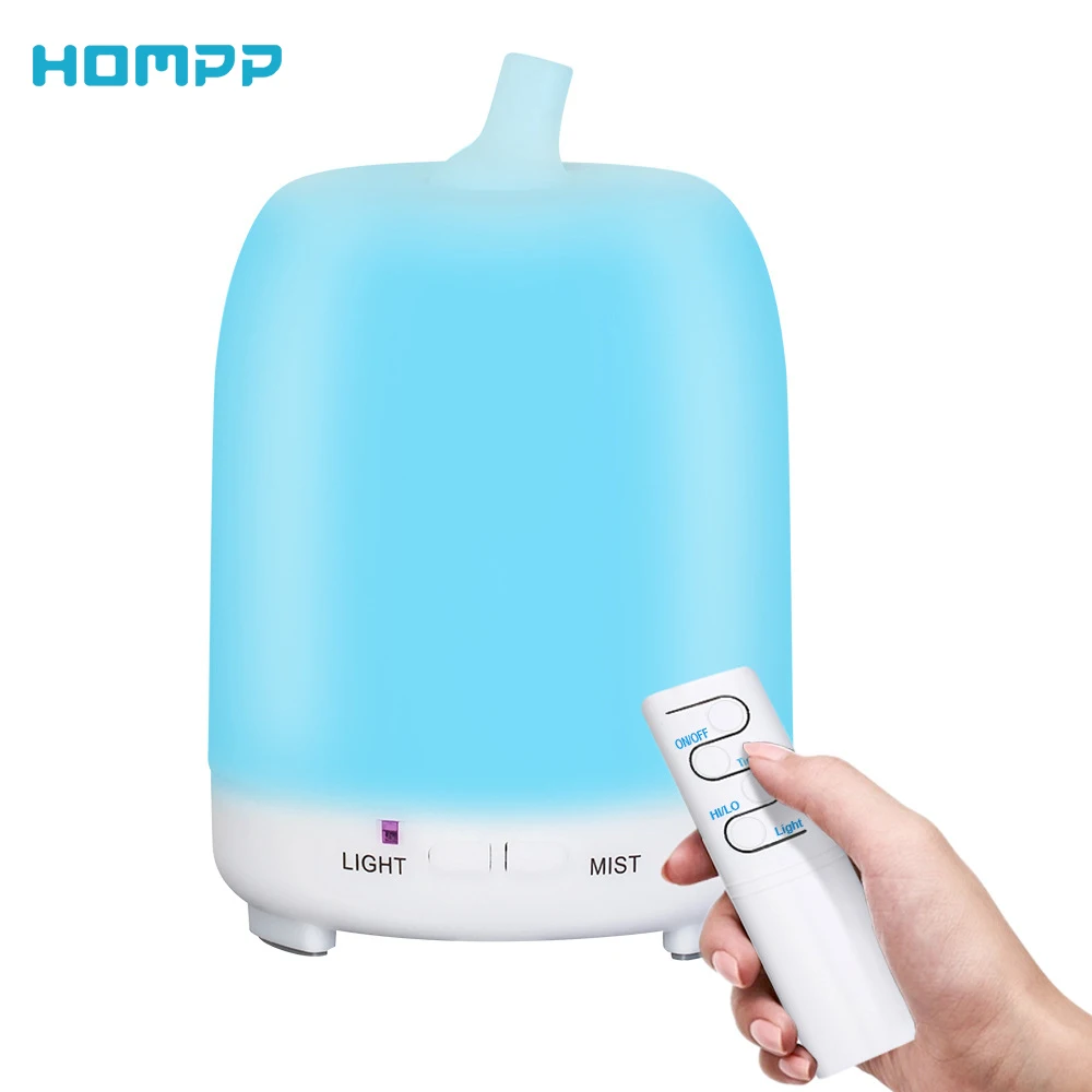 

Aroma Diffuser 220ml Remote Control Essential Oil Diffuser Air Humidifier Vaporizer Aromatherapy Machine 7 Color Changing Lights