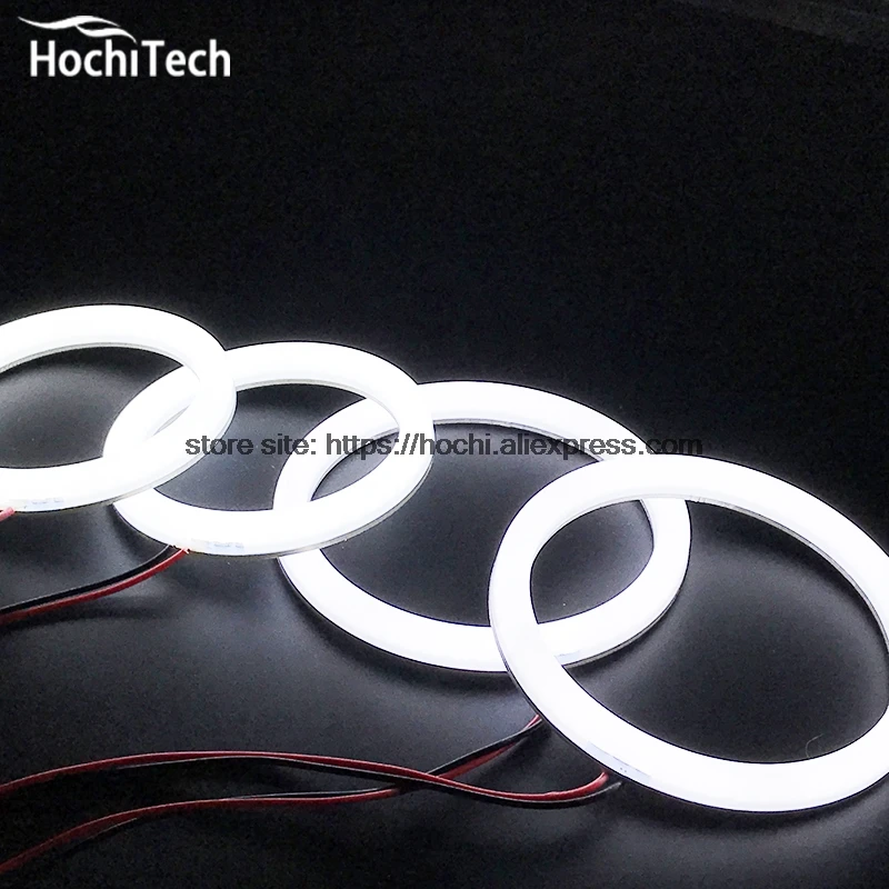 HochiTech Eexcellent молочно-белый Хлопковый чехол SMD ангельские глазки halo Кольцо Комплект Дневной светильник DRL для Фольксваген Гольф 4 1998-2004