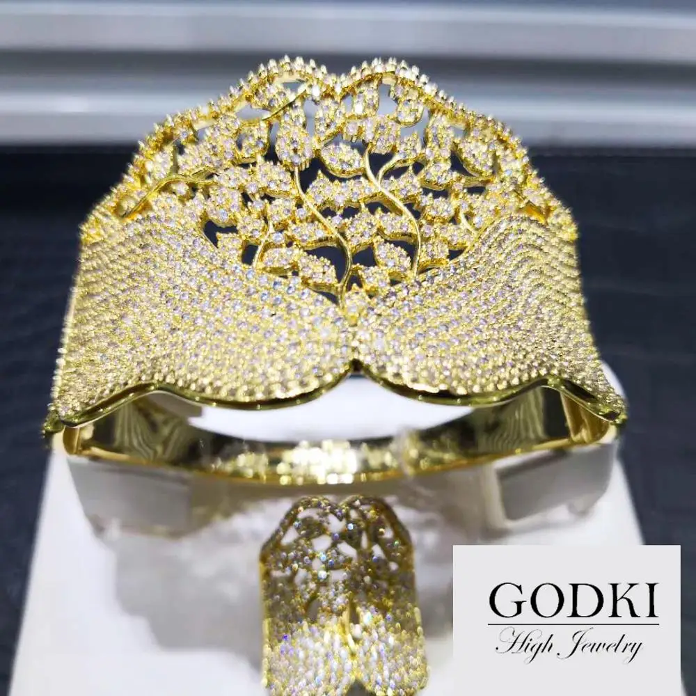 Женский набор украшений GODKI большие модные роскошные кольца в африканском стиле