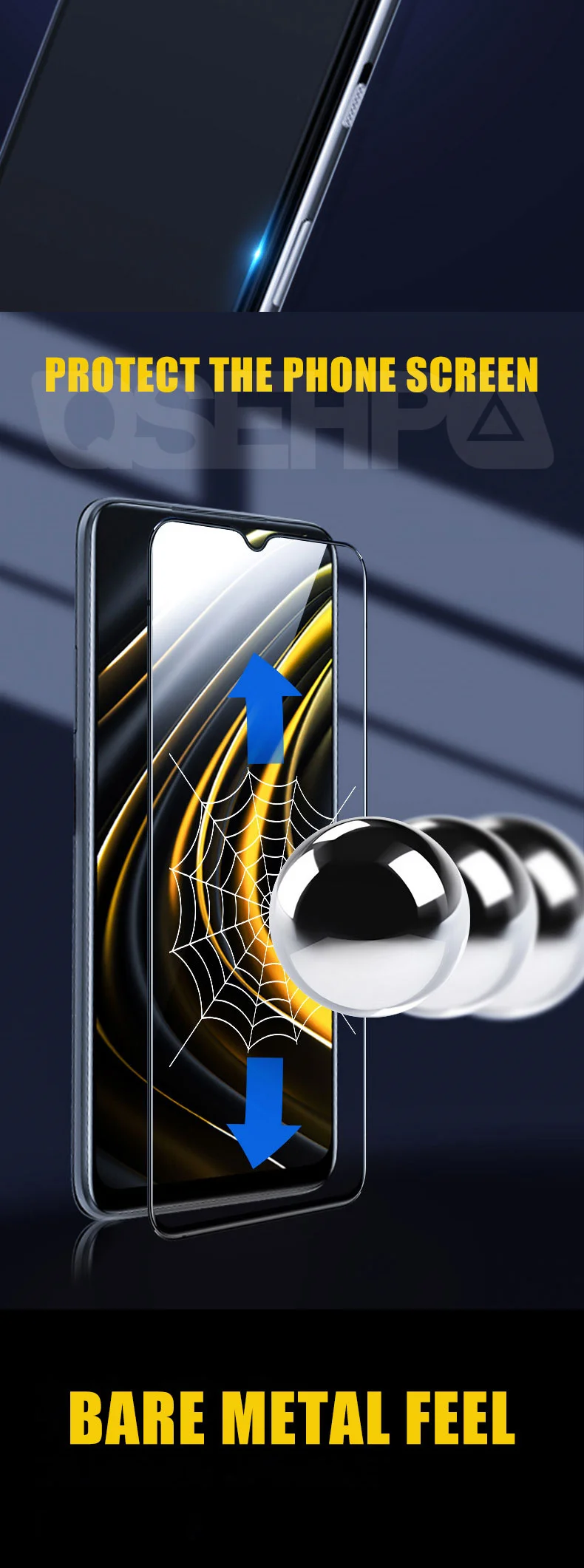 mobile screen protector 9D Protective Glass For Xiaomi Poco X3 NFC M3 Pro Tempered Screen Protector Poco F3 X3 GT X2 M2 C3 F3 F1 F2 Pro Glass Film Case phone screen protectors