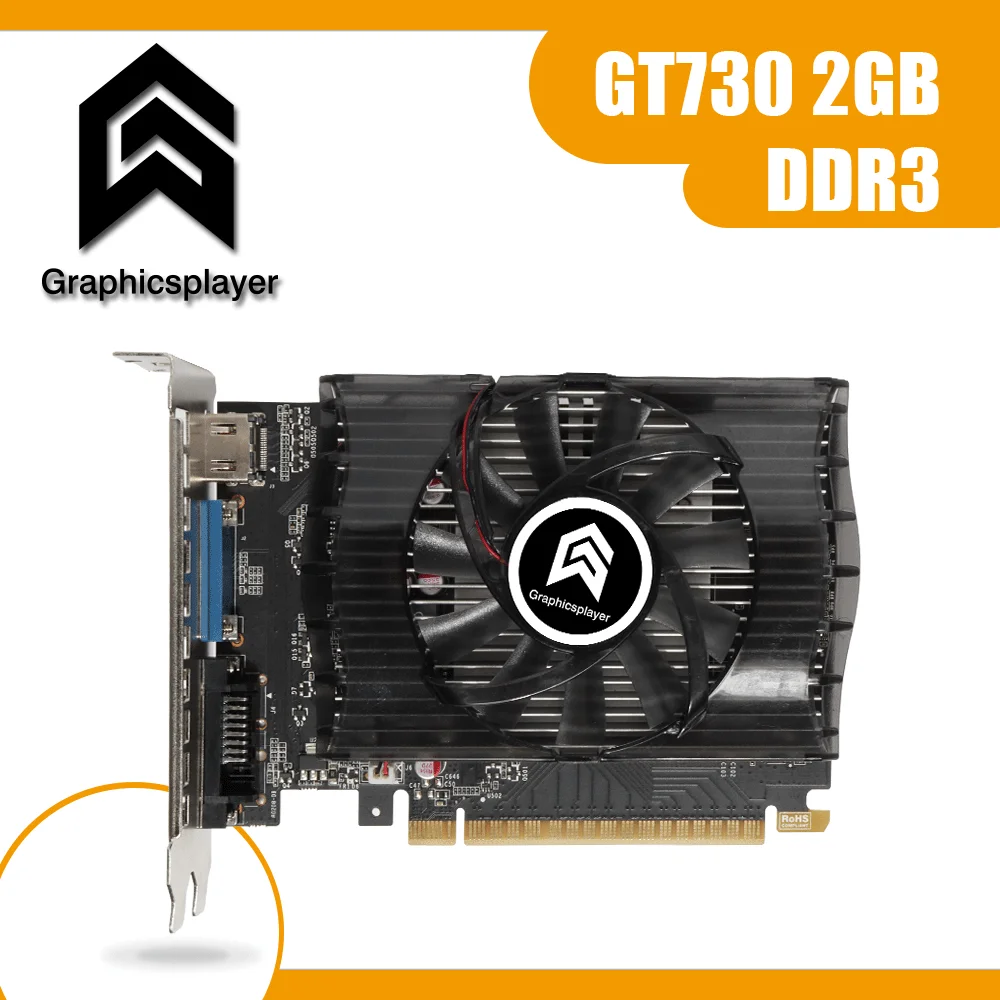 Original chip Graphics card  2048MB/2GB 128bit for NVIDIA GT/PC computer Video card video card for gaming pc