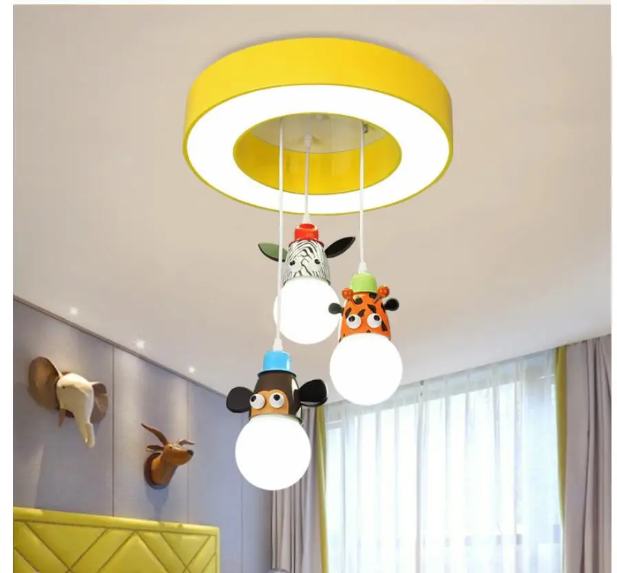 D55CM дети света Lampara Colgante pendente де Teto LED современный avize lampadario E27 AC Книги по искусству decora детей Спальня кулон