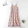 2022 Summer Boho Casual Floral Printed Strap Midi Dress Sleeveless Backless Sexy Vintage Cami Vestidos Beach Women Slip Dresses ► Photo 3/6