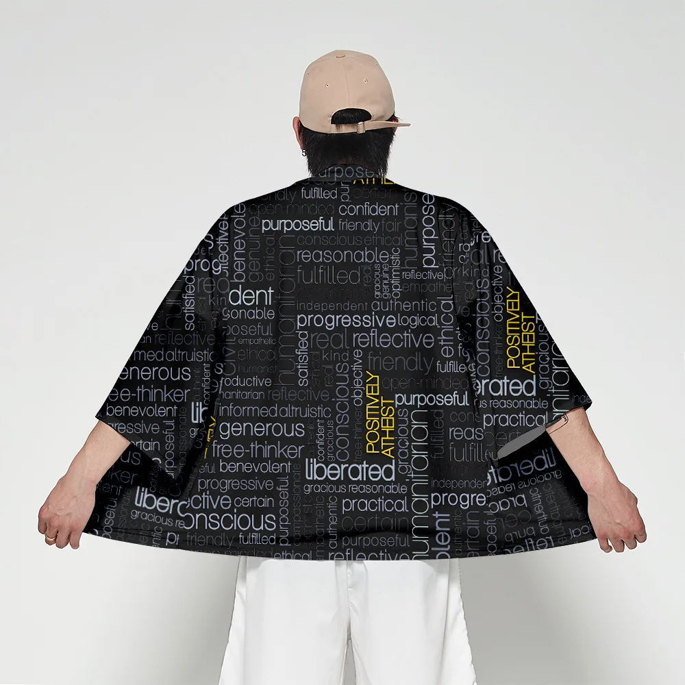 Традиционные японские кимоно кардиган для костюмированного представления Для мужчин солнцезащитный крем для женщин тонкие свободные