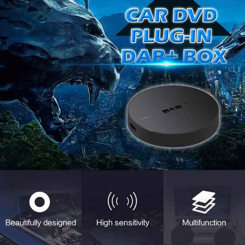 DAB+ 008 цифровой аудио вещательный приемник коробка 5 в USB порт DAB для Android 5,1 автомобильные стереосистемы