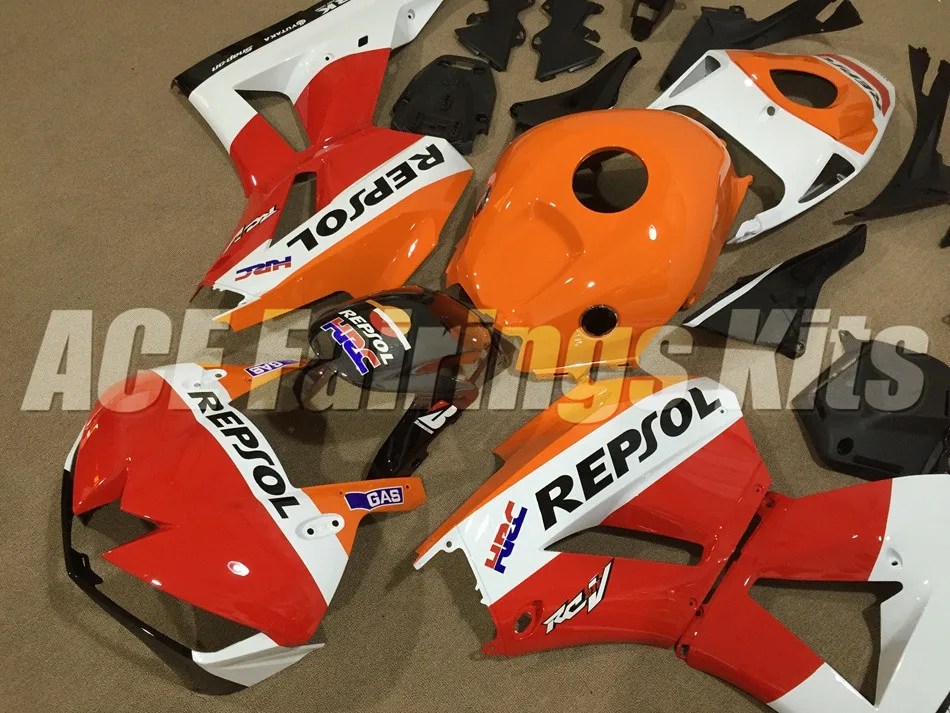 Инъекций ABS Полный комплект обтекателя подходит для Honda CBR600RR 13, 14, 15, 16, 17, F5 2013 Обтекатели Repsol высокая отключающая способность, лидер продаж