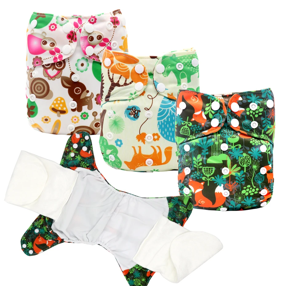 Sale Insert Diapers AIO AI2 Bamboo Cotton One-Size Nappy Adjustable Baby Waterproof All-In-One yO3e71GY7