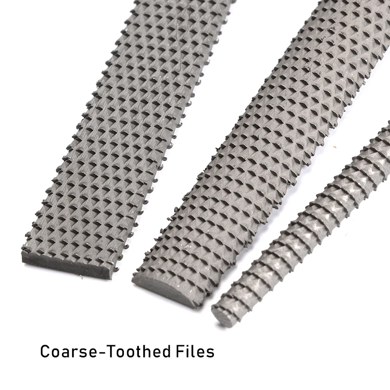 8 “Wood Rasp Fájlok DurvaTeeth Famegmunkálás Kerek Lapos Fél