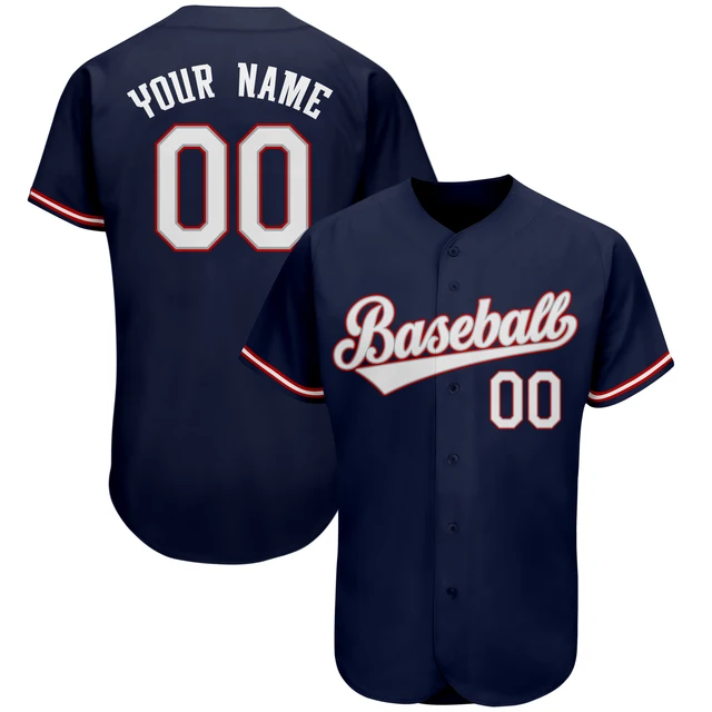 Personalized Custom Baseball Jerseys Shirt Print Team Name/Number Softball Jersey Club League Game Training Uniform for Men/Kids B3-02-01-308As Pic