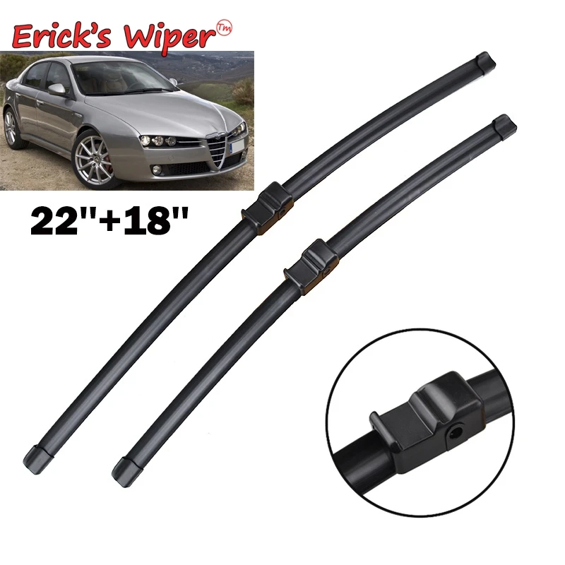 Ener'S Wiper Lhd Spazzole Tergicristallo Anteriore Per Alfa Romeo 159 2005 - 2011 Parabrezza Finestra 22 "+ 18" Spazzola Per Guida A Sinistra