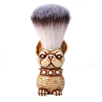 

Professional Shaving Brush Nylon Bristle Wooden Dog Handle Men Hair Bristle Beard Soften Cleaning Brush Beauty Care Tool