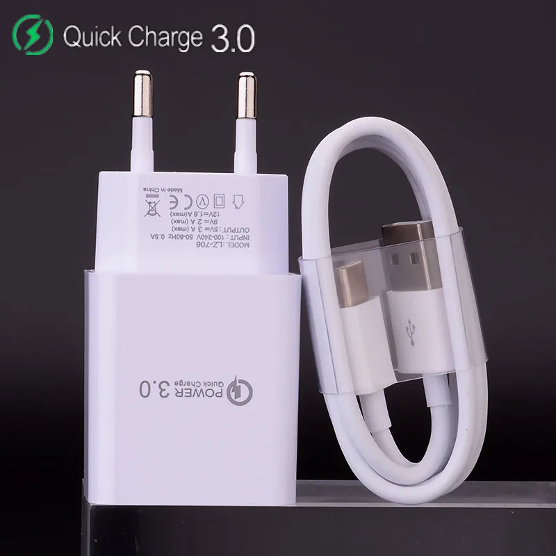18 Вт QC 3 0 USB зарядное устройство с функцией быстрой зарядки быстрая зарядка