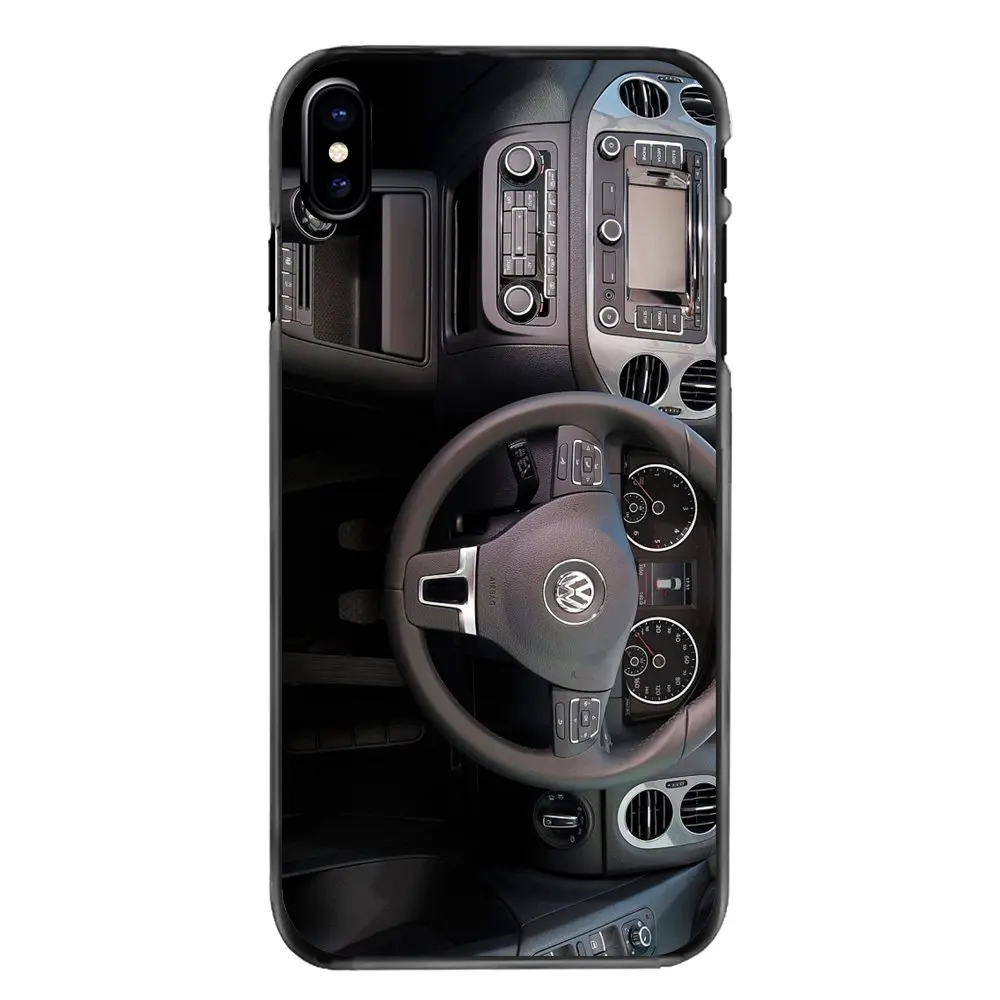 Аксессуары Сумка Чехол VW автомобильный рабочий интерфейс обои для iPhone 11 Pro iPod Touch 4 4S 5 5S 5C SE 6 6S 7 8 Plus X XR XS MAX - Цвет: images 1