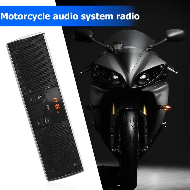 Прочный мотоциклетный динамик тонкий дизайн Bluetooth Мотоциклетный аудио усилитель динамик водонепроницаемый Противоугонный громкий динамик